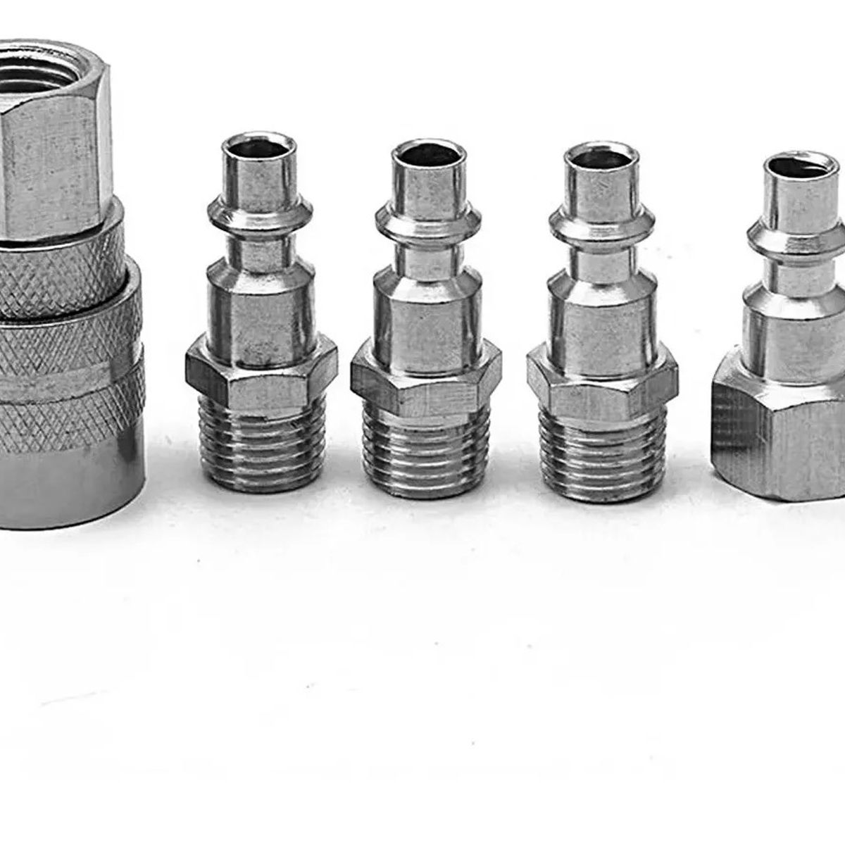 GENERICO - Set 5 Accesorios Acople Rápido Compresor