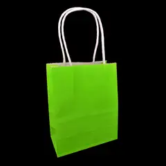 GENERICO - BOLSA REGALO KRAFT LIMA 14X115X7 X12 UNI