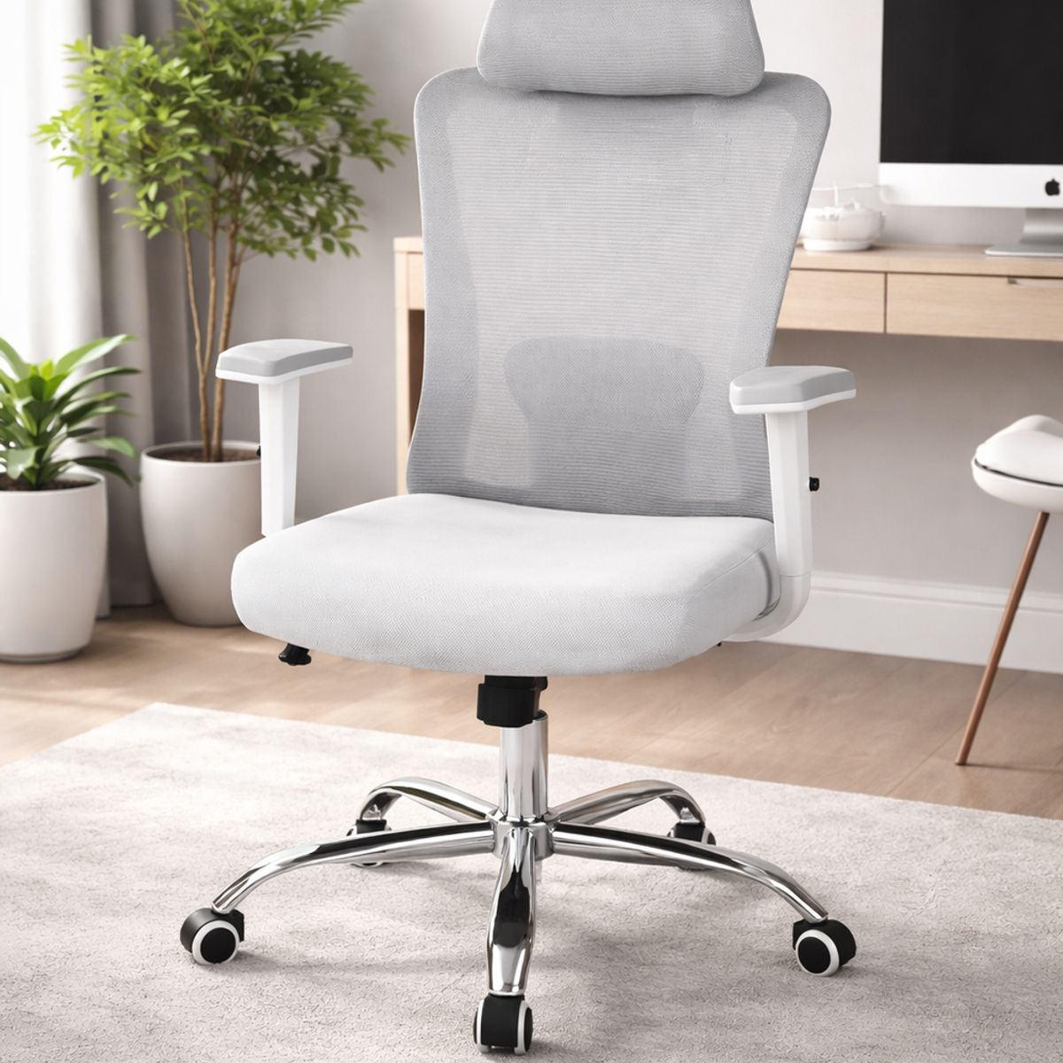 COSAS CASA - Silla de Escritorio - Oficina - Gamer Houston Gris