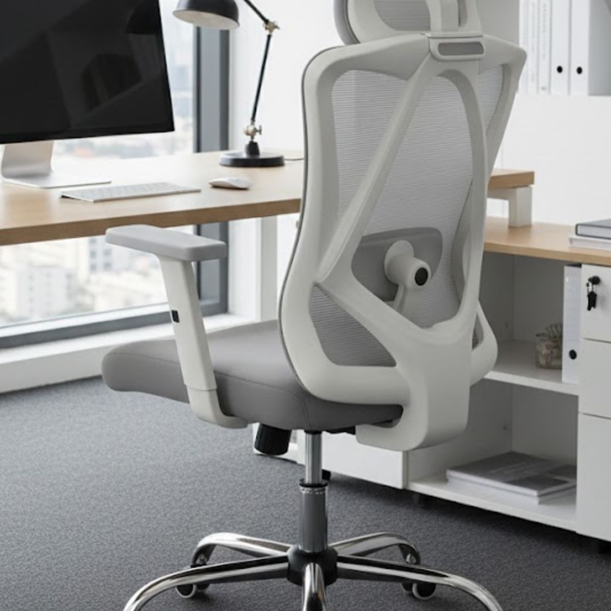 COSAS CASA - Silla de Escritorio - Oficina - Gamer Houston Gris