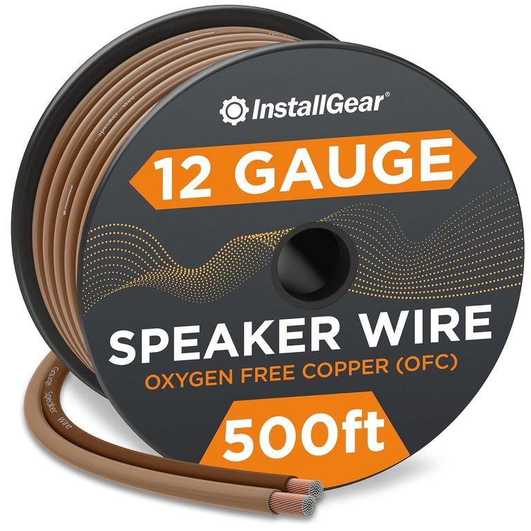 GENERICO Cable Audio Hifi 12 Awg 100% cobre Ofc compatible con Conector Nakamichi, 5 mts