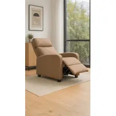 COSAS CASA - Sillon Reclinable Berger Holanda Cafe Claro