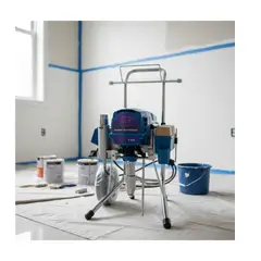 GENERICO - Equipo Pulverizador Industrial - Pintar Airless Azul
