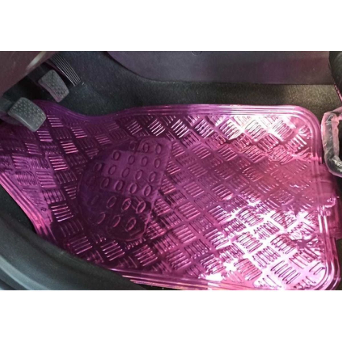 GENERICO - Alfombra o pisos para autos rosado