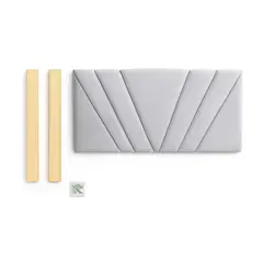 GENERICO - Respaldo 2 Plazas Tubular en V Beige