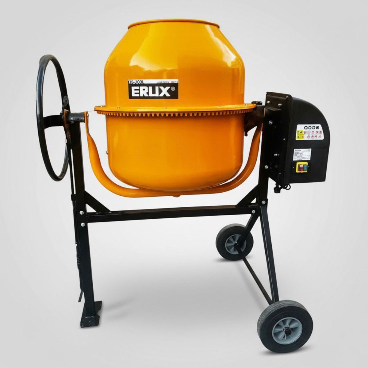 ERUX - Betonera  Trompo concretero De 200l, Erux Motor De 1hp