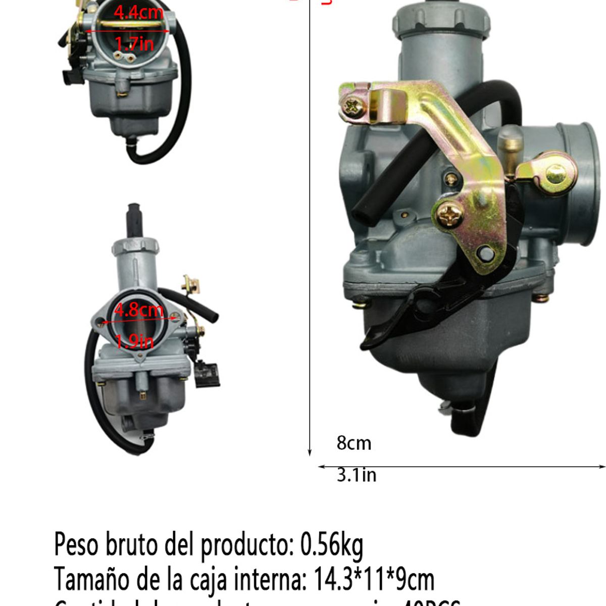 GENERAL - Pz30 Carburador De Motocicleta 200cc 250cc Accesorios
