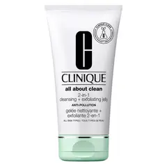 CLINIQUE - Gel Limpiador Y Exfoliante All About Clean And Trade 2-In-1 Anti-Pollution 150 Ml