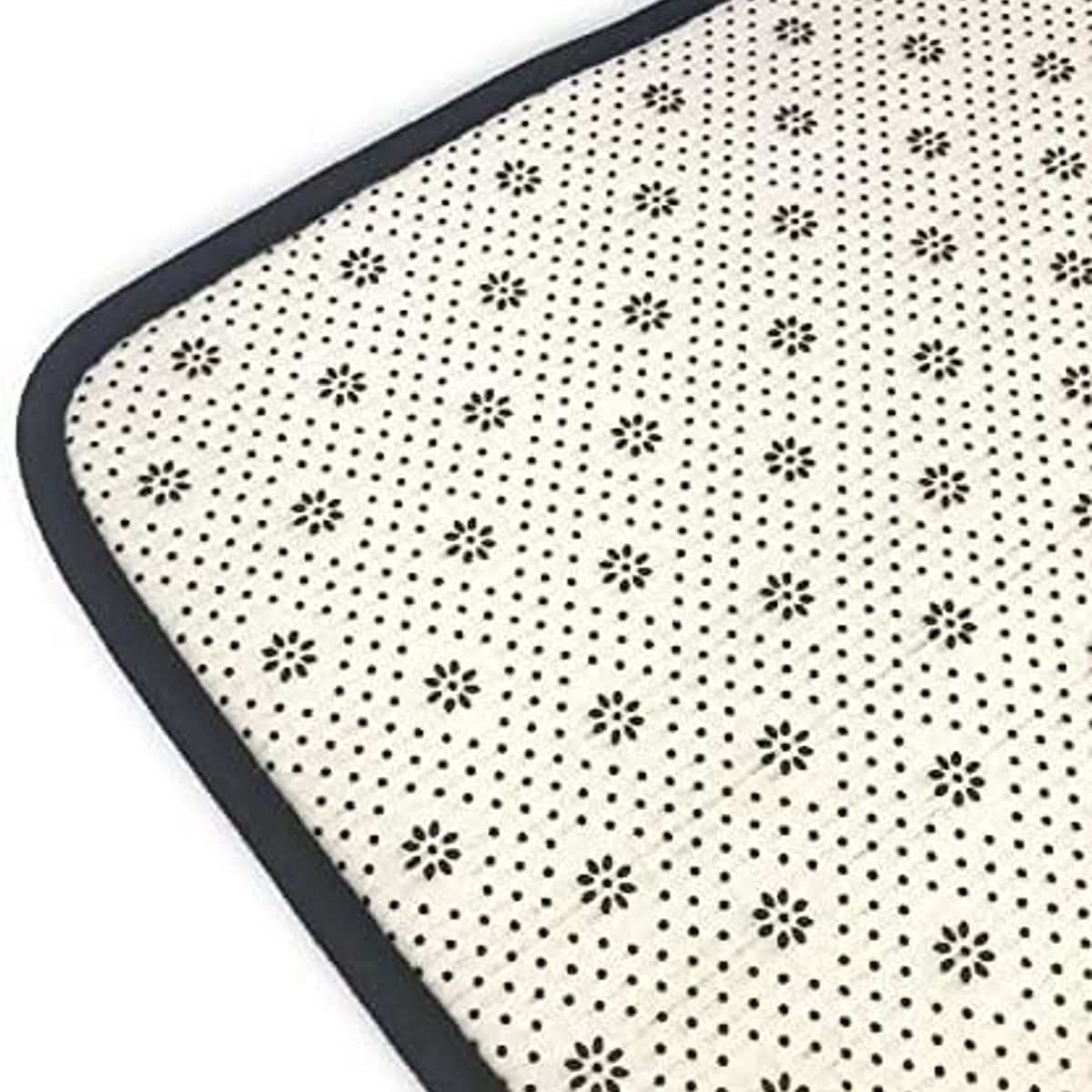 GENERICO - ALFOMBRA 160x200 CON DISEÑO MODERNO ELEGANTE CUADRO NEGRO CEFE WM