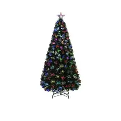 ARTIHOGAR - Arbol de Navidad 240 CM con Luces Led Colores Canadá Verde