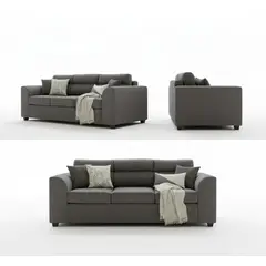 FANCY HOGAR - Sofa pufa 3 cuerpos