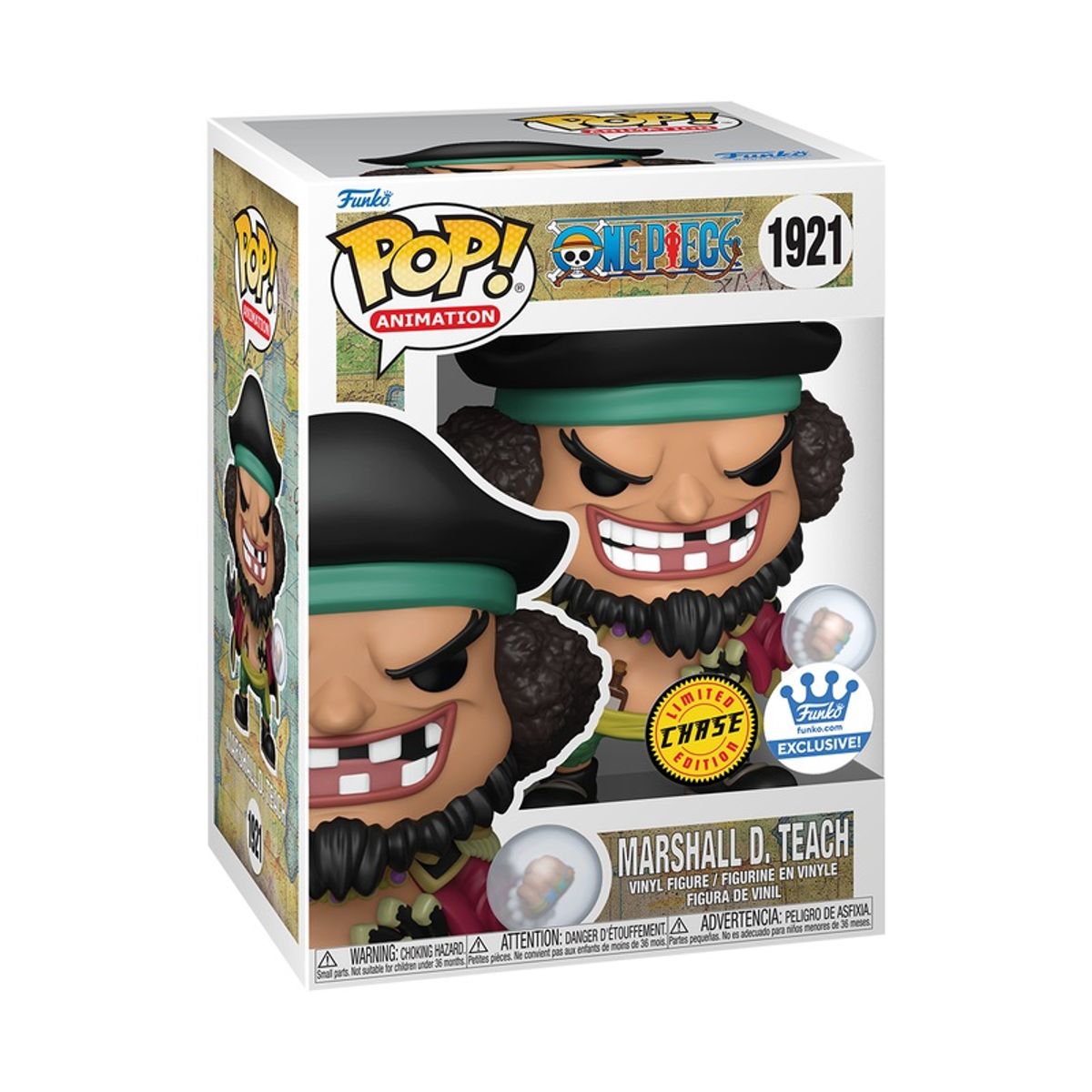 FUNKO - Funko Pop One Piece Barbanegra 1921 Chase + Protector