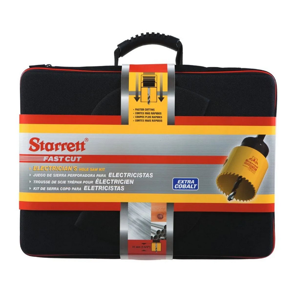 STARRET - Juego de Sierras Copa Industrial Starrett 11 Piezas - Metal y Acero Incoxidable