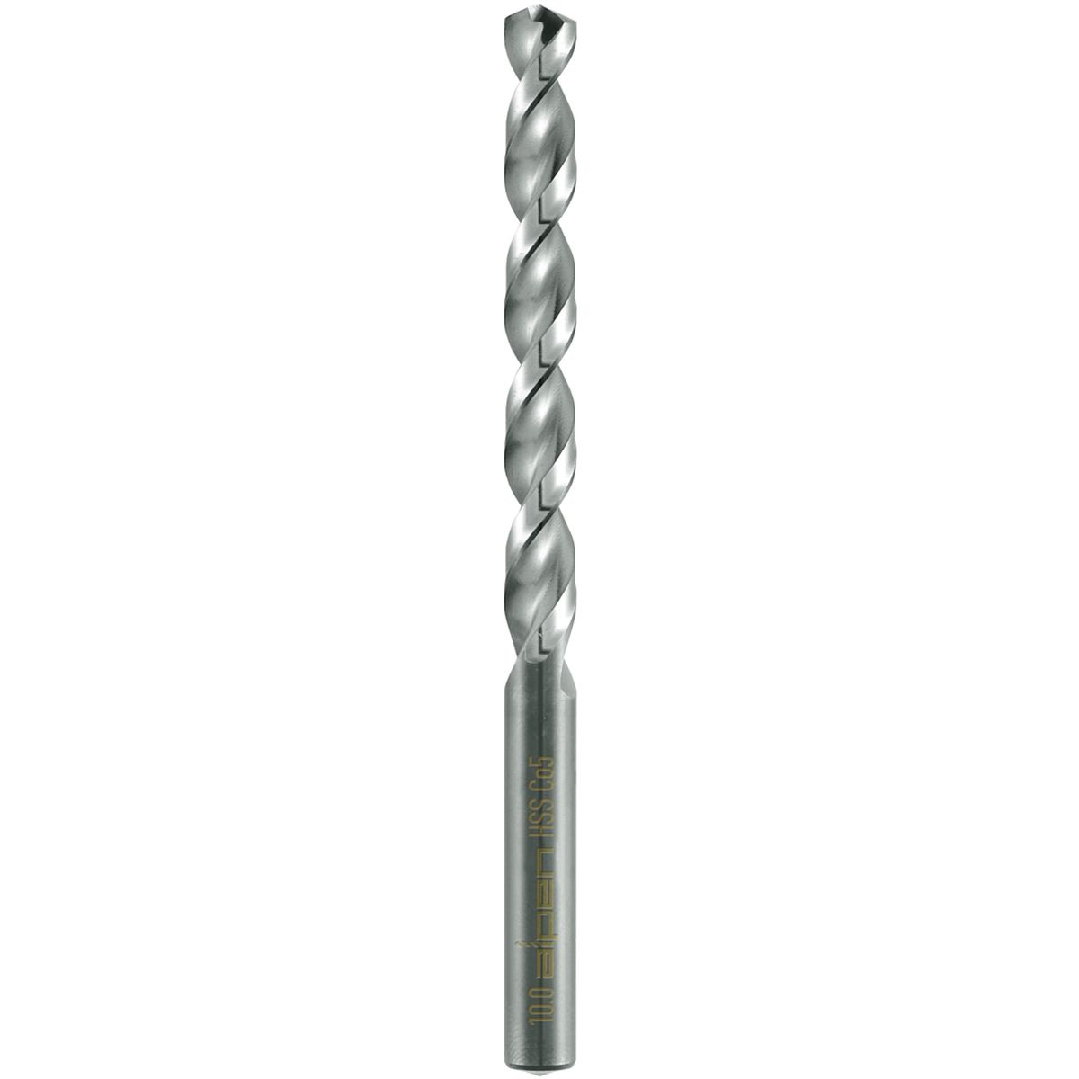 ALPEN - Broca Acero Inox 10 mm HSS Cobalto 5% Largo 34 mm