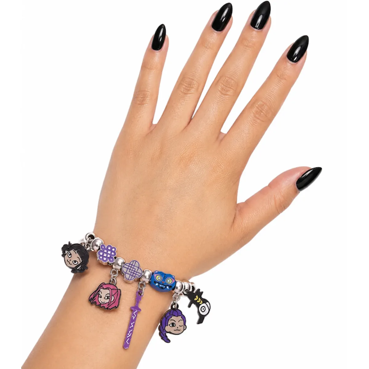GENERICO - Pulsera Guerreras Kpop 8 Dijes 24cm Y Charm Rumi Mira Zoey