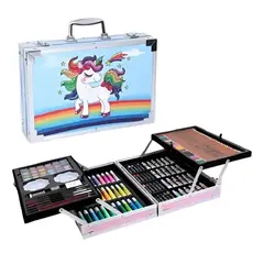 GENERICO - Set de Arte 145pcs Maleta de Colores Pinturas Lápices Niños