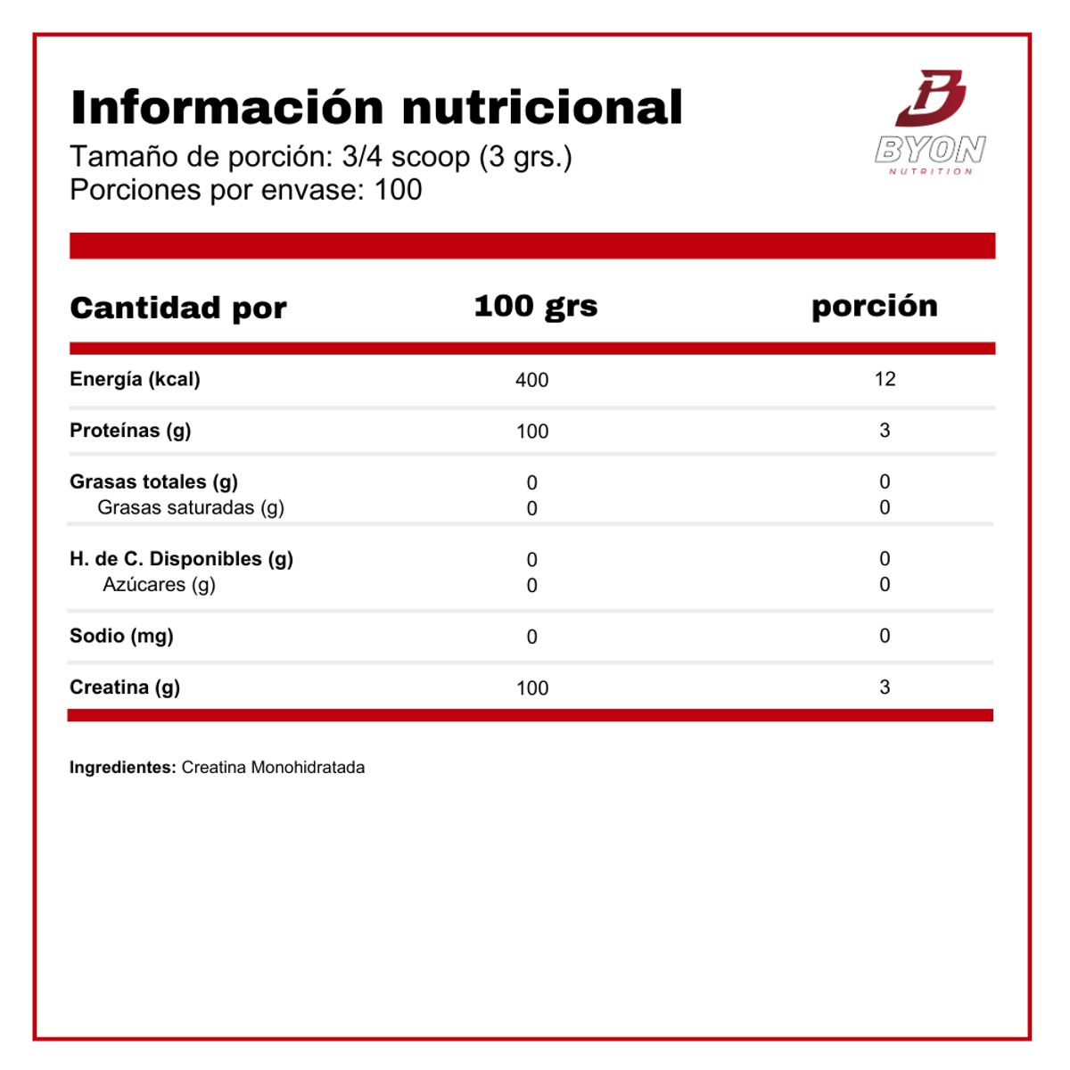 OSTROVIT - Creatina Monohidratada 300g sin sabor - Ostrovit