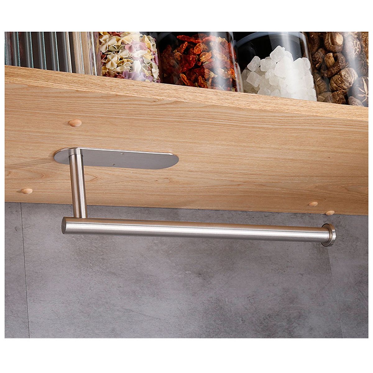 GENERAL - Soporte De Toallas De Papel Para El Baño Sin Perforación