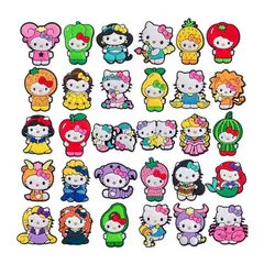 GENERICO - Pack 30 Charms gato Compatibles Con Crocs Pin