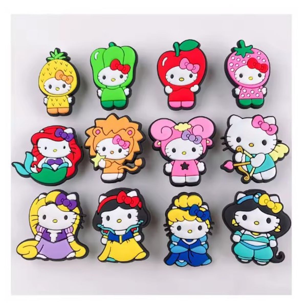 GENERICO - Pack 30 Charms gato Compatibles Con Crocs Pin