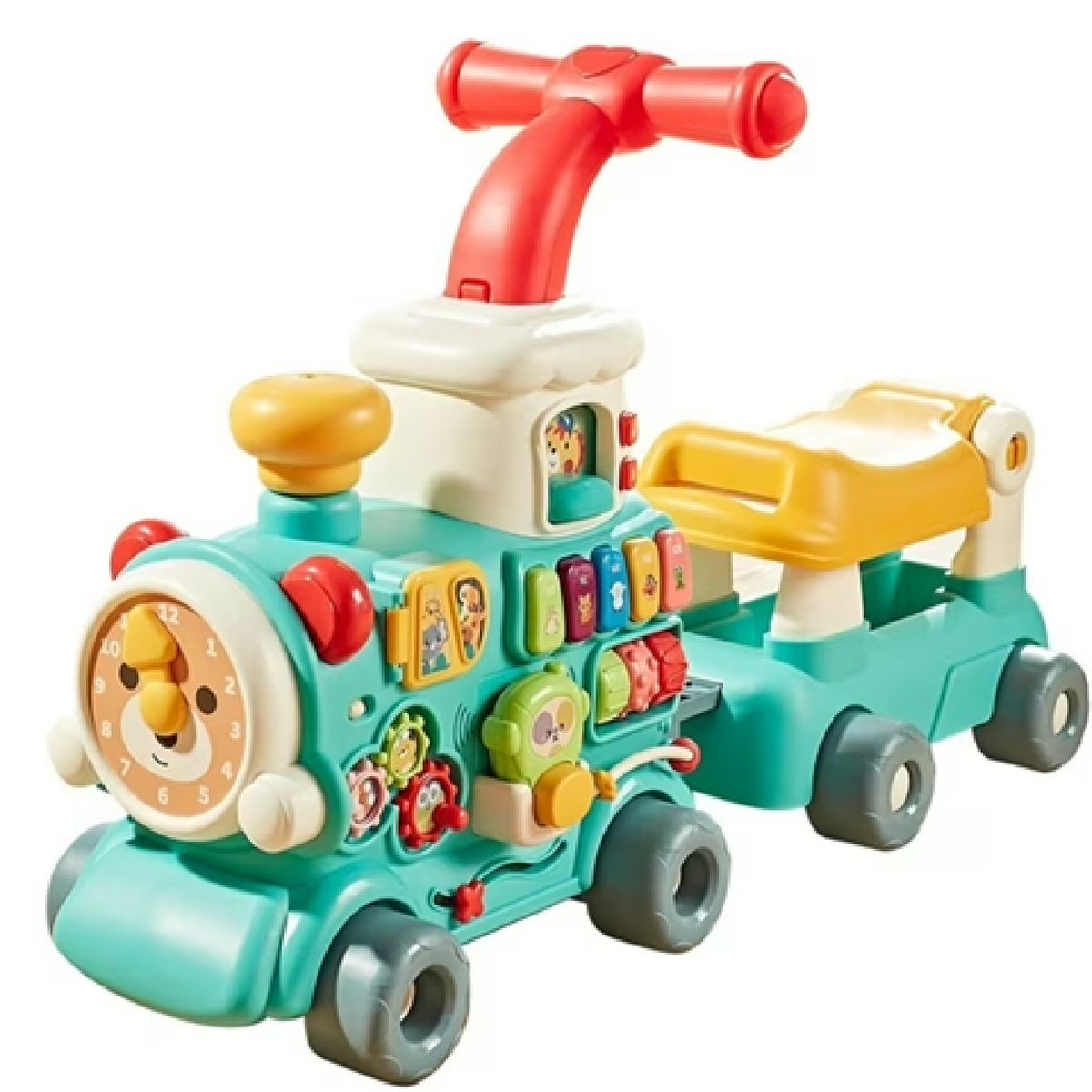 GENERICO - Caminador Tren 5 EN 1 Celeste