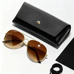 POLASUP - Lentes Gafas de sol de aviador piloto para hombre y mujer 100 % protección UV clásicas