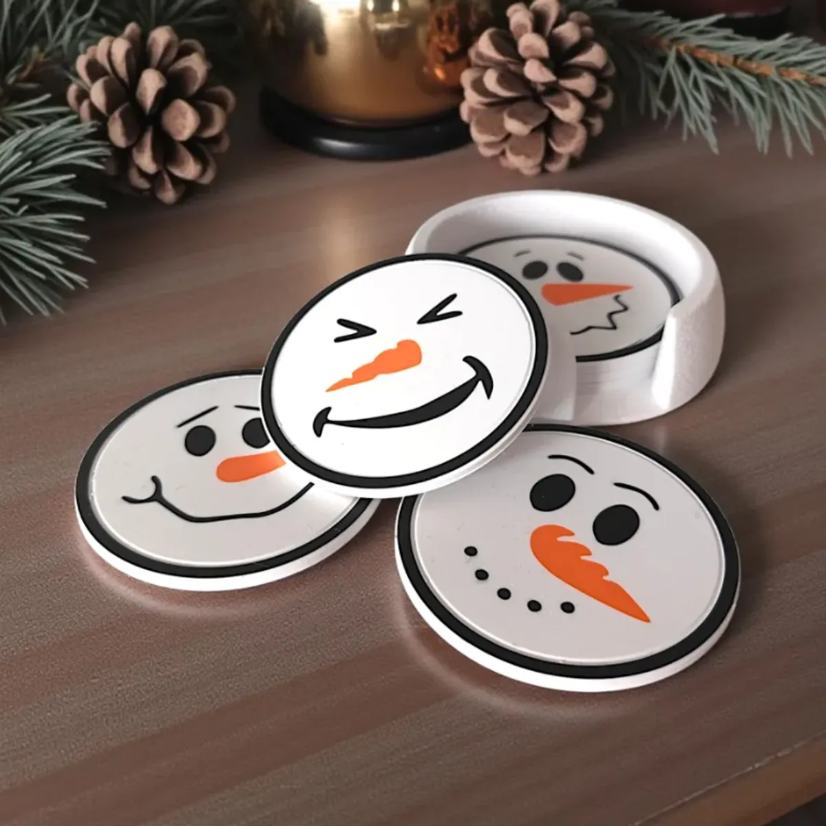 GENERICO - Posavasos - Muñecos de Nieve 6 un