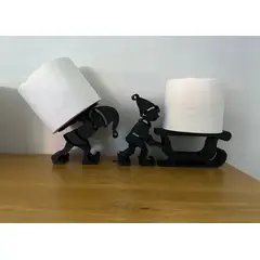 GENERICO - Organización baño - Porta rollos Elfos Navidad (pack 2 un)