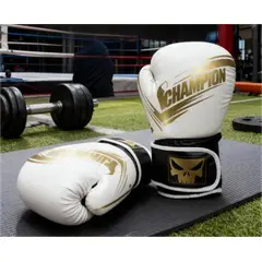 UMEXUS - Guante box combat blanco dorado 12 oz