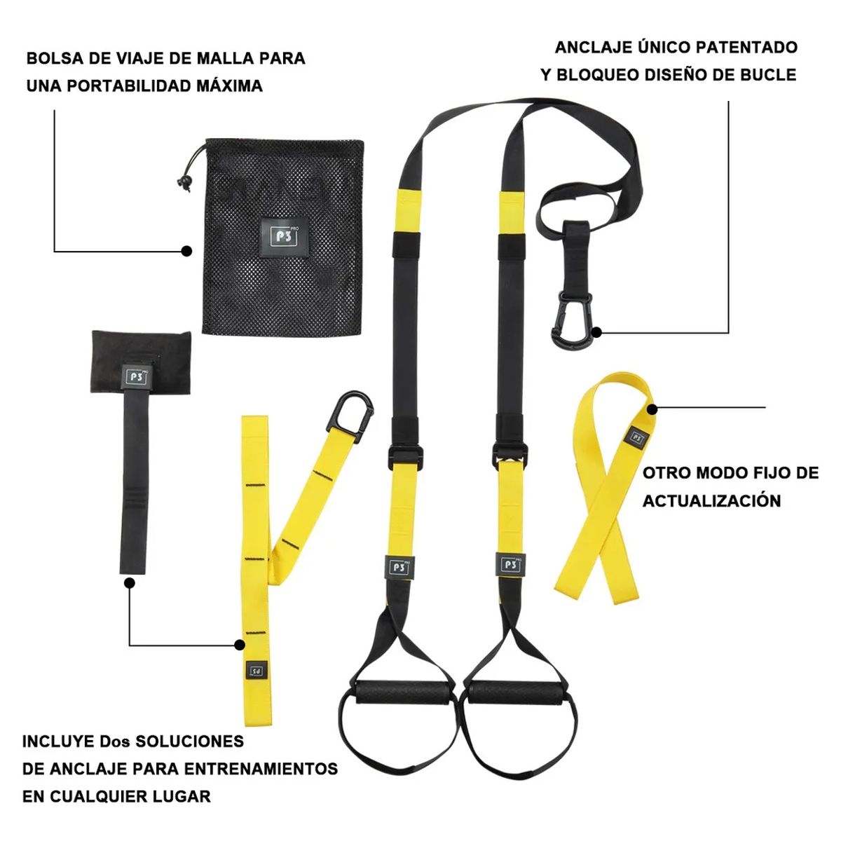 KUANGYE - Sistema De Suspensión Entrenamiento Bandas De Ejercicio De Tipos Trx