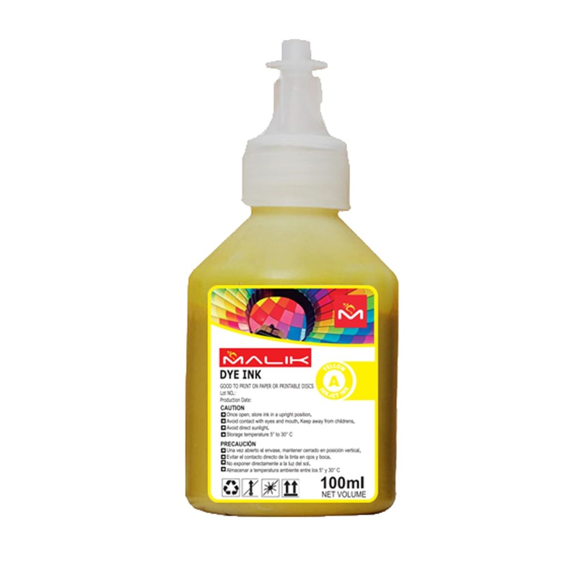 MALIK - Tinta Amarilla 100ml Compatible Brother BT5001Y MFC-T925DW