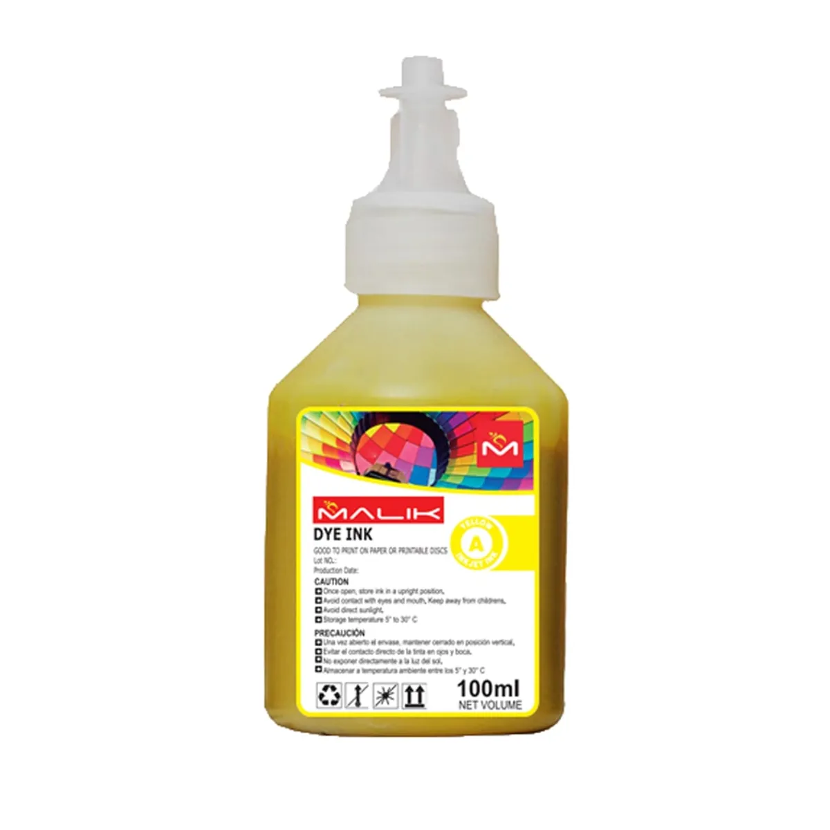 MALIK - Tinta Amarilla 100ml Compatible Brother BT5001Y MFC-T4500DW