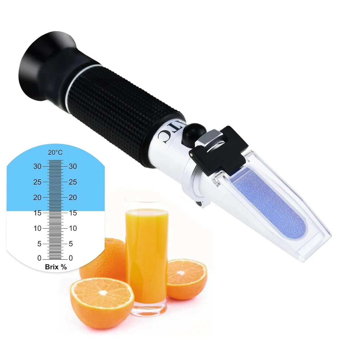 KUANGYE - Refractometro Brix 0-32% Medidor De Azúcar Frutas Bebidas