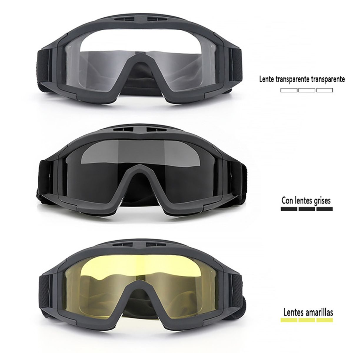 GENERAL - Gafas De Tiro Cascos Al Aire Libre Goggles Set
