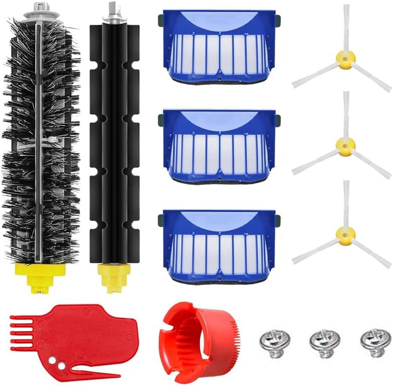 KUANGYE Repuestos Para Irobot Roomba Serie 600 Kit Cepillo Filtro