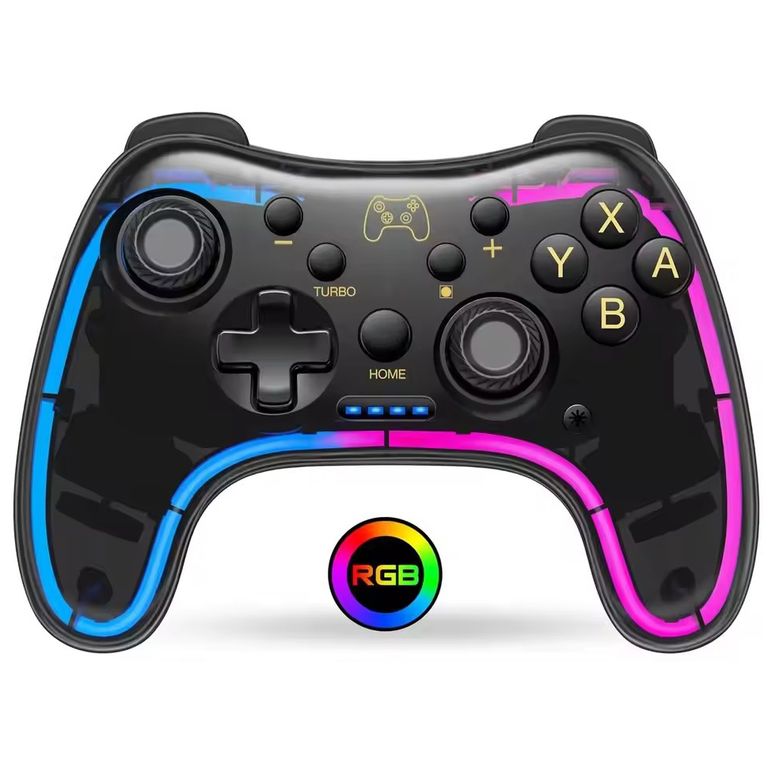 CORRERREY Controlador colorido RGB inalámbrico para Nintendo Switch2 Oled Lite PC Phone Gamepad inalámbrico