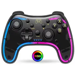 CORRERREY - Controlador colorido RGB inalámbrico para Nintendo Switch2 Oled Lite PC Phone Gamepad inalámbrico