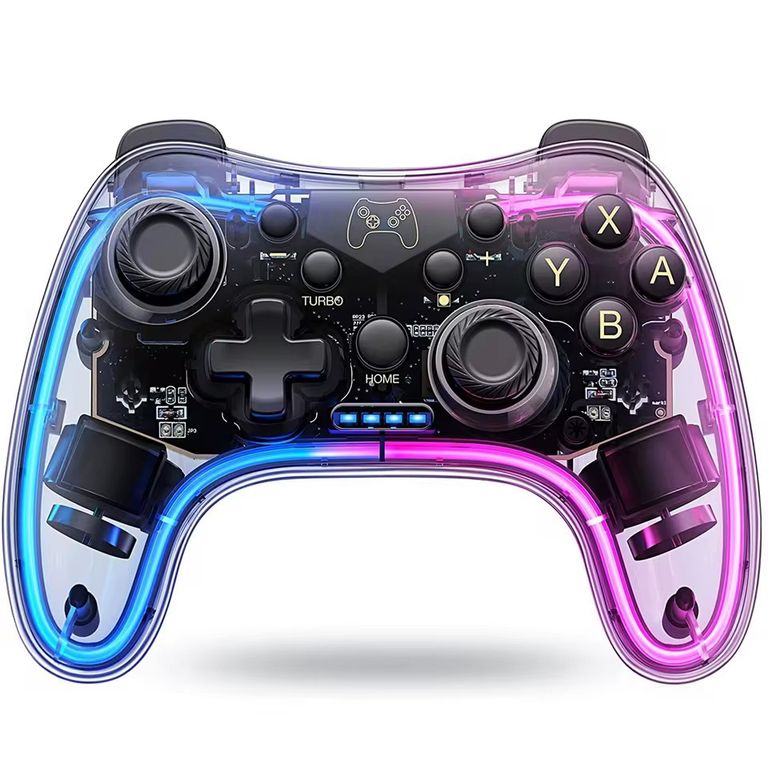 CORRERREY Controlador colorido RGB inalámbrico para Nintendo Switch2 Oled Lite PC Phone Gamepad inalámbrico