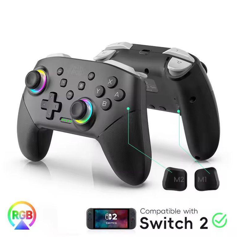 CORRERREY Controlador de juego inalámbrico Pro para Switch2 Switch Lite OLED 2 controladores Switch Pro