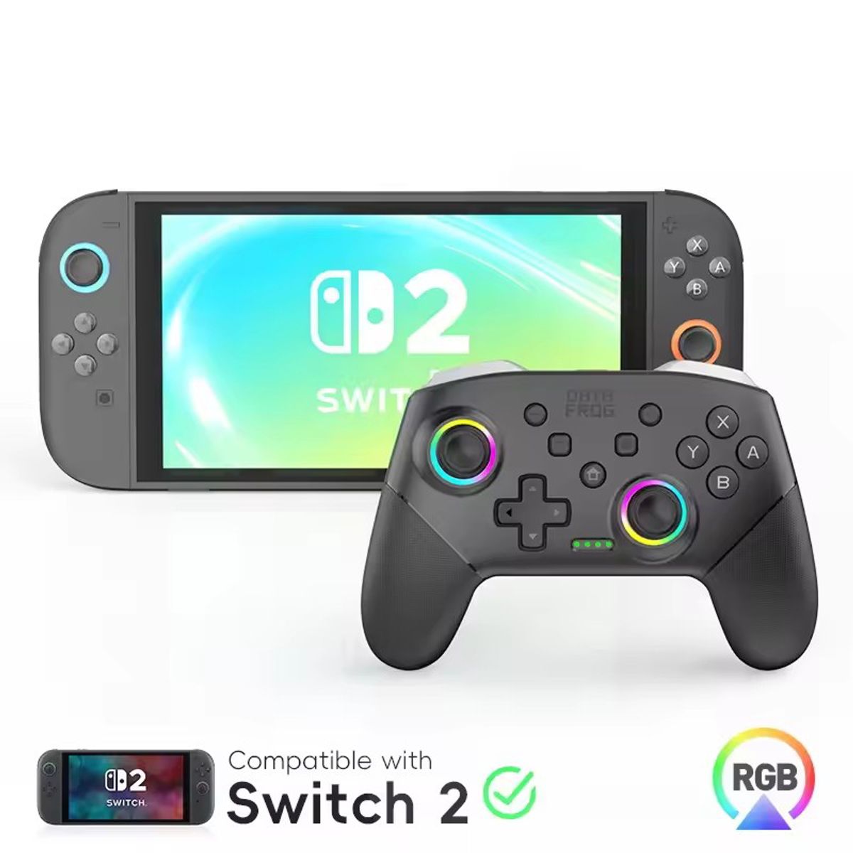 CORRERREY - Controlador de juego inalámbrico Pro para Switch2 Switch Lite OLED 2 controladores Switch Pro