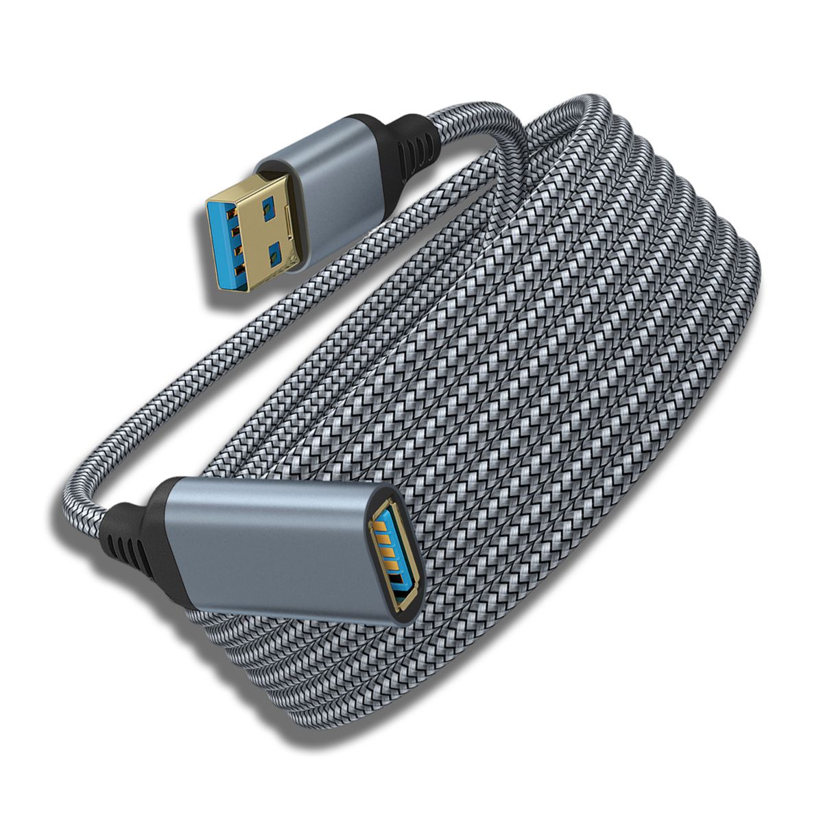 GENERICO - Cable de Extensión USB 3.0 de 3 Metros, 5Gbps y Soporte PD 60W