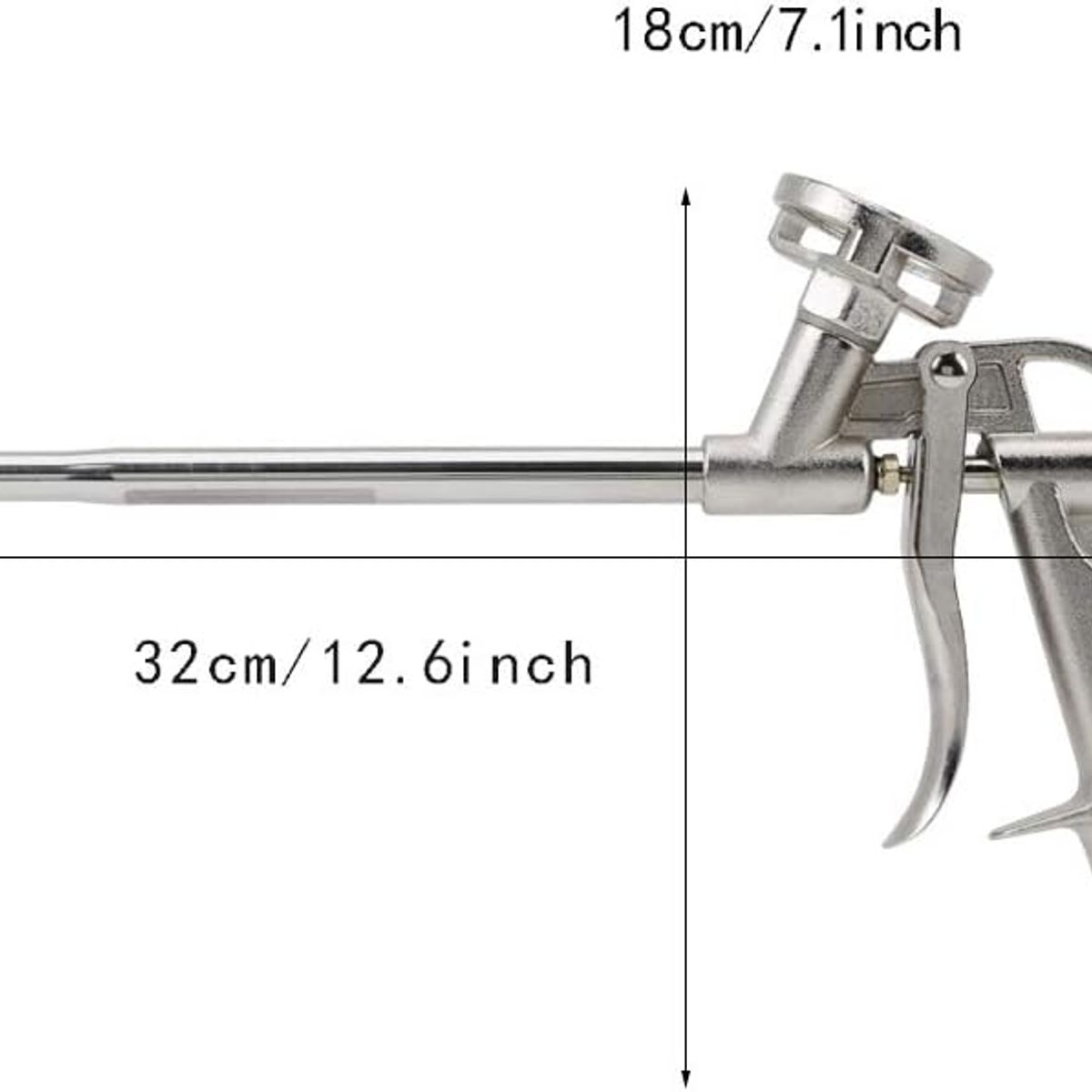 KUANGYE - Pistola De Espuma Expandible Profesional Metal Resistente