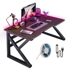 GENERICO - Escritorio Gamer Profesional K Mesa Negro 1207460 Cm Rgb