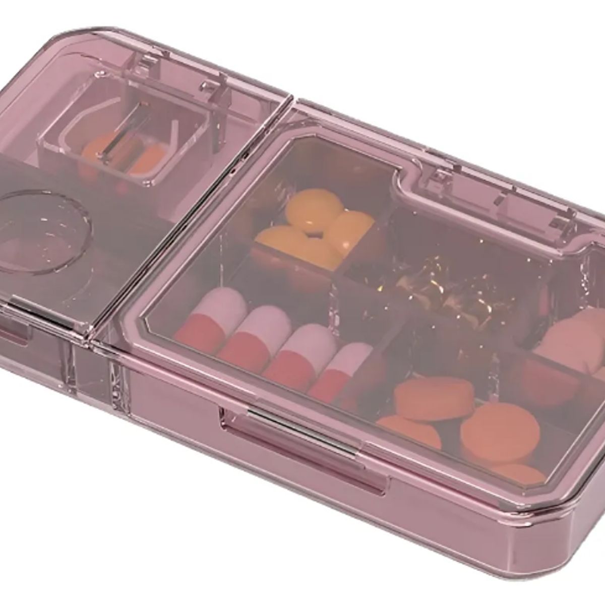 GENERICO - Pastillero Cortador Triturador De Pastillas 3 En 1