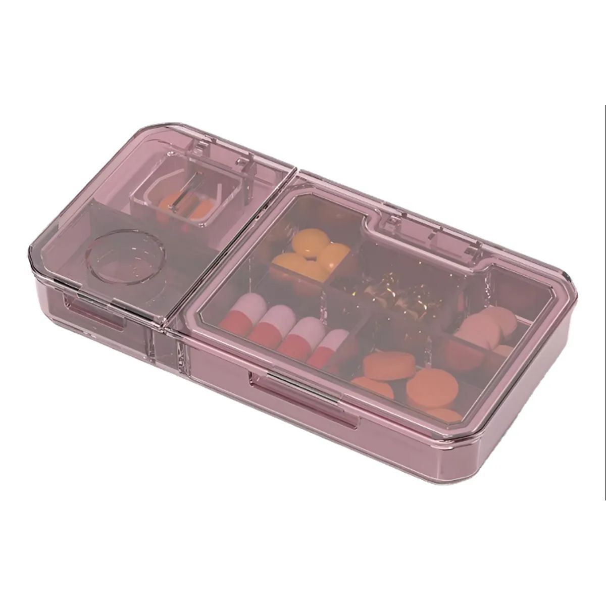 GENERICO - Pastillero Cortador Triturador De Pastillas 3 En 1