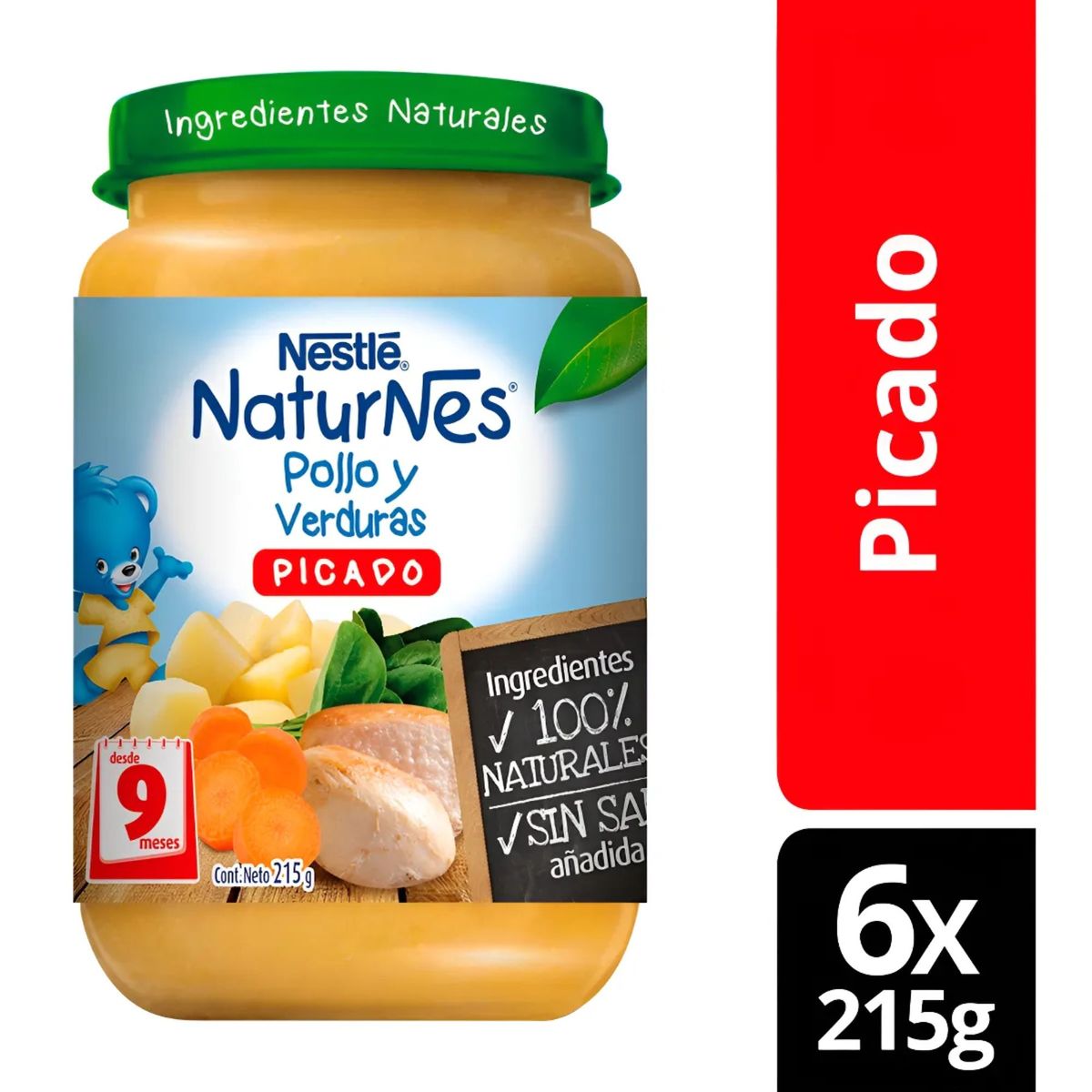 NATURNES - Picado Nestlé® Naturnes® Pollo Y Verduras 215g Pack X6
