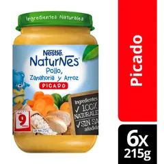 NATURNES - Picado Nestlé® Naturnes® Pollo Zanahoria Y Arroz 215g X6