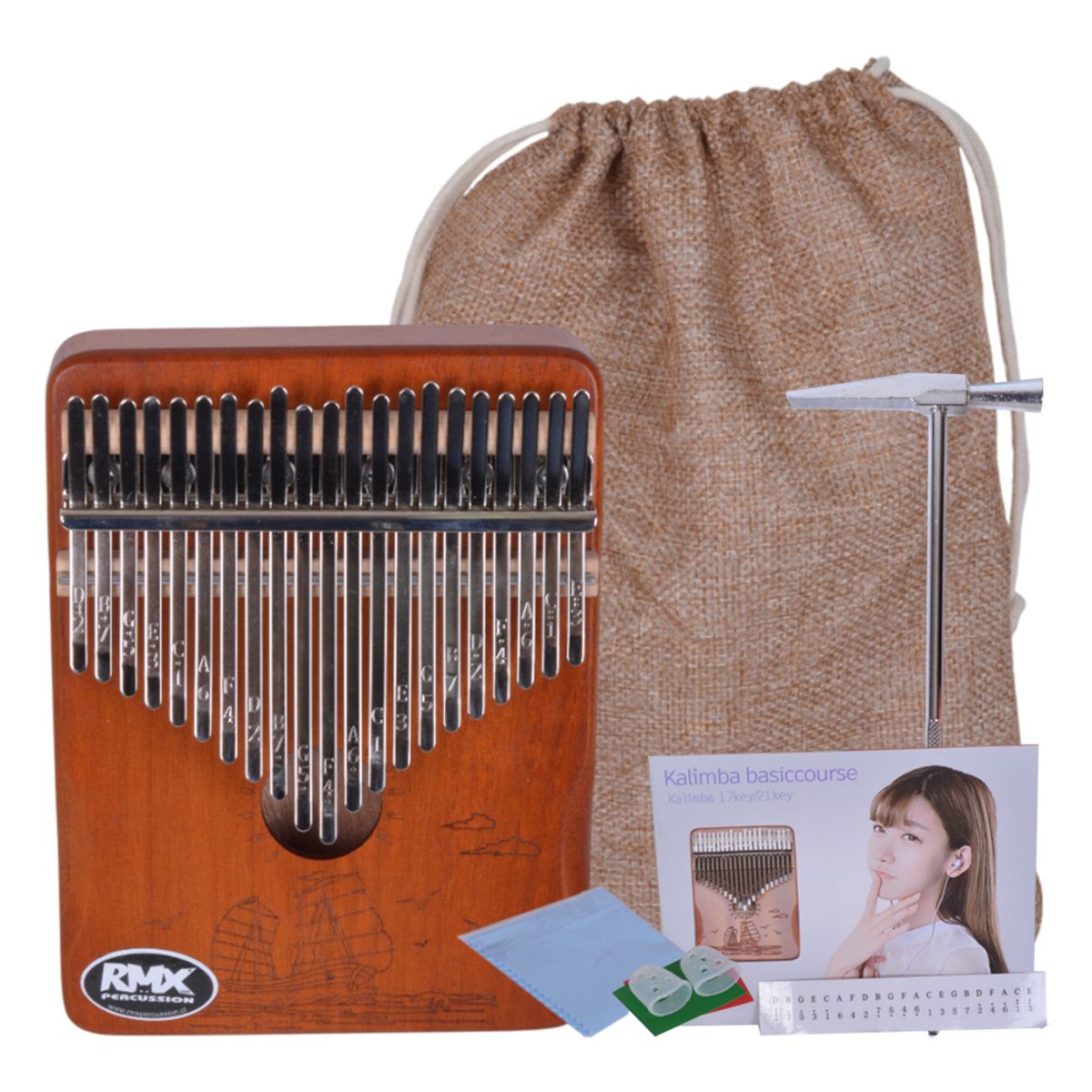 RMX - KALIMBA MADERA 21 NOTAS KMR-21NAT RMX