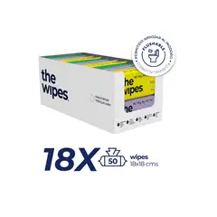 GENERICO - Toallas Húmedas The Wipes® 18 paquetes 50 unidades