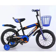 GENERICO - Bicicleta Aro 14 Para Niños Con Ruedas De Aprendizaje Azul